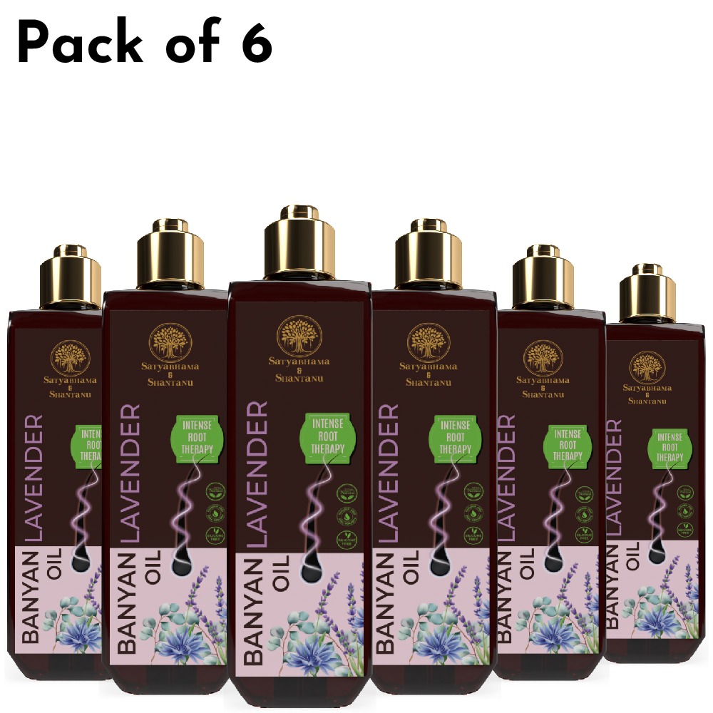 Banyan Lavender Hair Oil (200 ml) Pack Of 6